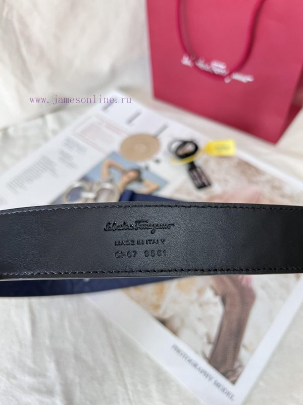 This Ferragamo belt is made of embossed cowhide and is suitable for both business and leisur nmqxcsan - Image 8