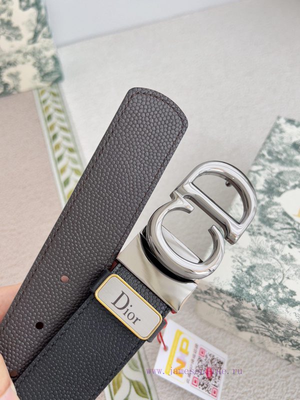 Dior Dior. Belt and beltBuckle, original classic buckle, photographed in real life, top laye 52yx52rp - Image 7