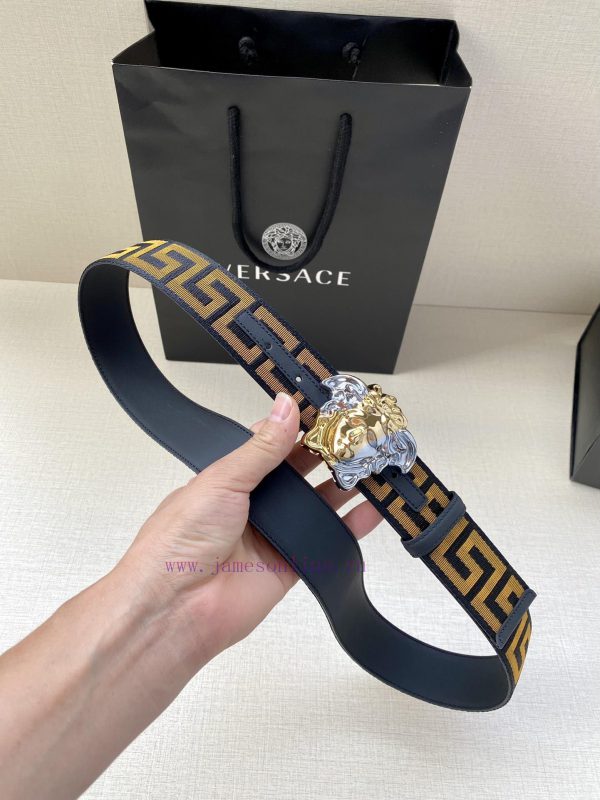 Width 3.8cm Versace This satin belt from Versace has a very casual style, adorned with the i 4d0j4ggb - Image 5