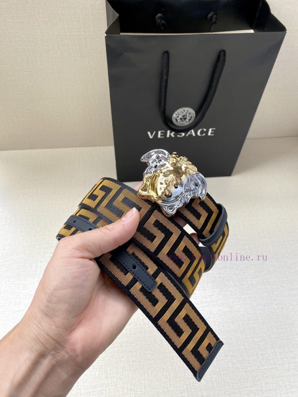 Width 3.8cm Versace This satin belt from Versace has a very casual style, adorned with the i 4d0j4ggb - Image 6