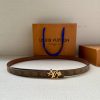Women's 2.0-wide LV Iconic double-sided belt welcomes the new season with a slim cut, paired ycefru28
