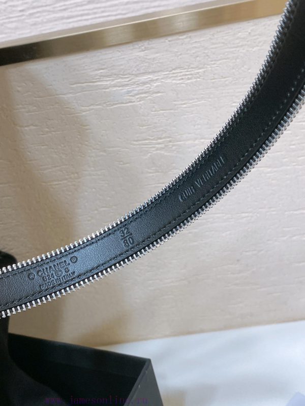 Chanel 24c brass metal imported shiny calf leather 2.0cm soft and exquisite waist belt 14ofid1p - Image 6