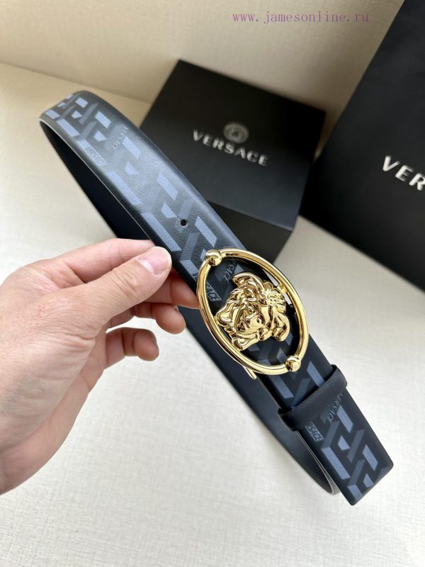 Width 3.8cm V E R S A C E Versace This soft top leather strap from Versace is paired with an o7rv1kp3