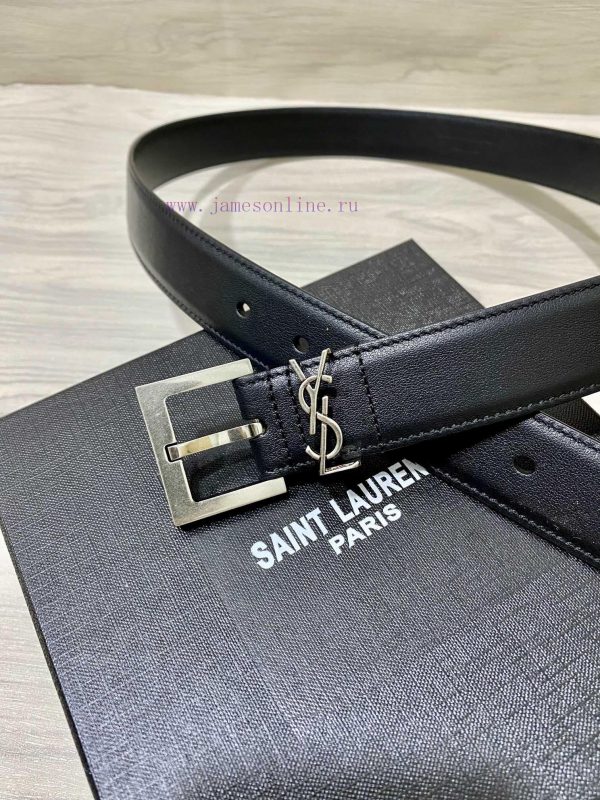 YSL Saint Laurent 30mm strap is made of double-sided cowhide, the same model, new model spec 87eenxav - Image 3