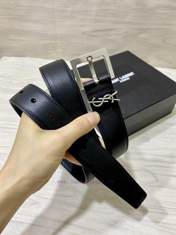 YSL Saint Laurent 30mm strap is made of double-sided cowhide, the same model, new model spec 87eenxav - Image 5