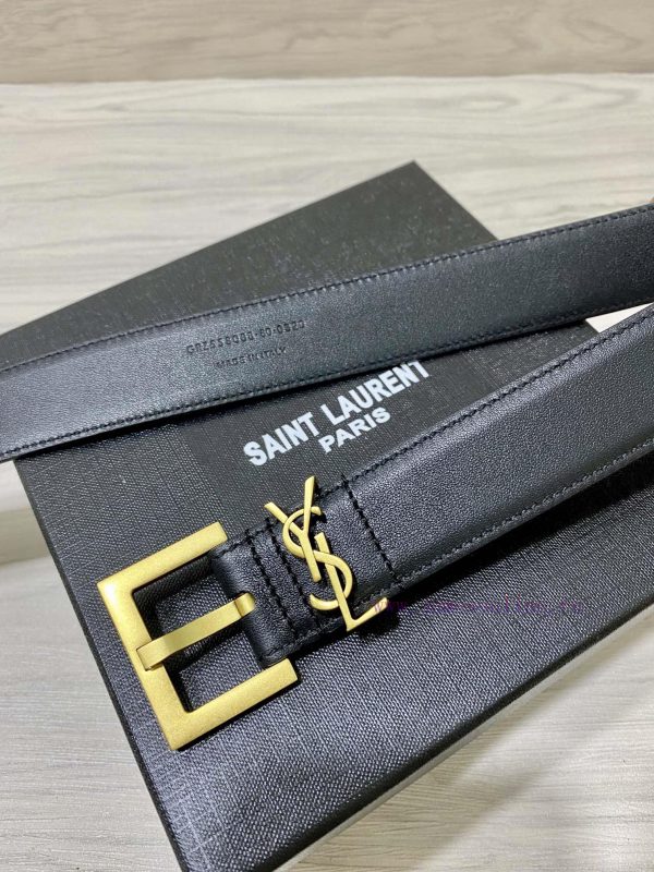 YSL Saint Laurent 30mm strap is made of double-sided cowhide, the same model, new model spec 72unay3f - Image 7