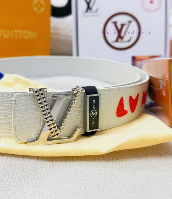 Belt LV Louis ReproductionThe waistband is made of 100% head layer cowhide, ensuring a genui 60u36fvw - Image 8
