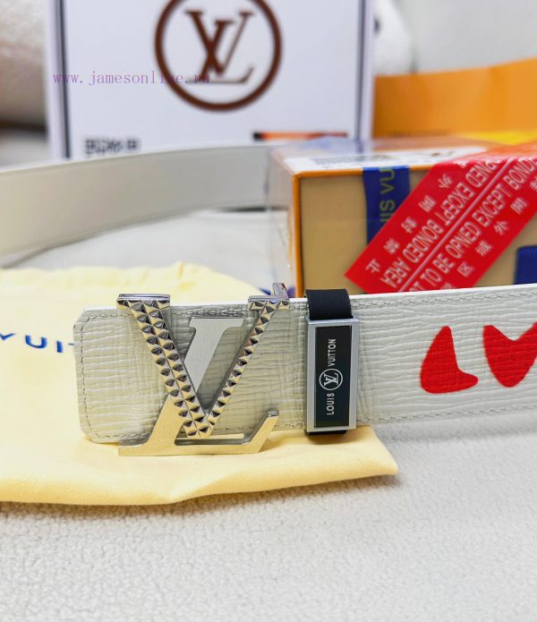 Belt LV Louis ReproductionThe waistband is made of 100% head layer cowhide, ensuring a genui 60u36fvw - Image 9