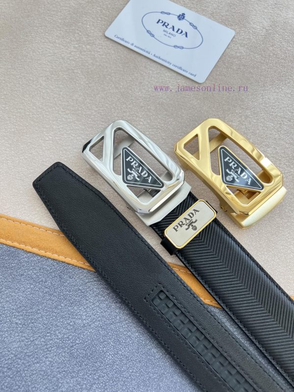Prada PRADA Belt Automatic BeltAutomatic belt, classic acrylic pure steel material automatic neaxr1tx - Image 10