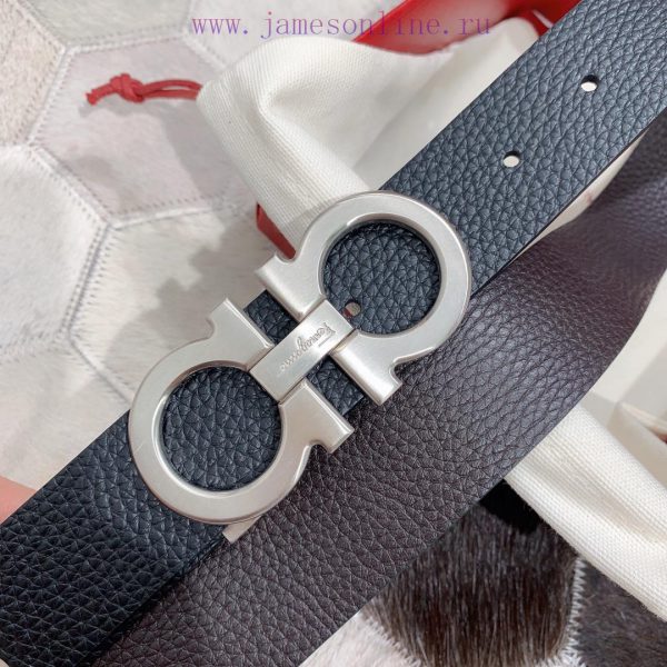 Salvatore Ferragamo 3.5cm Haute Couture Men's Belt, Choose to Pair with Double Headed Leathe k8lm2eaa