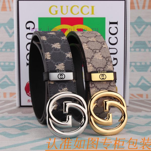 Belt and belt Gucci leather beltMen's belt material: 100% head layer cowhide belt, guarantee 85pw3fg5