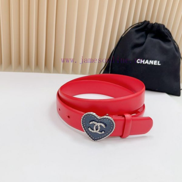 3.0cm Chanel new belt, double-sided top layer cowhide material, length. 758.80.85.90.95.100 yuhczf5v - Image 3