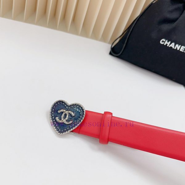 3.0cm Chanel new belt, double-sided top layer cowhide material, length. 758.80.85.90.95.100 yuhczf5v - Image 7