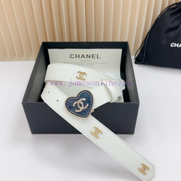 3.0cm Chanel new belt, double-sided top layer cowhide material, length. 758.80.85.90.95.100 566dzbaz - Image 4