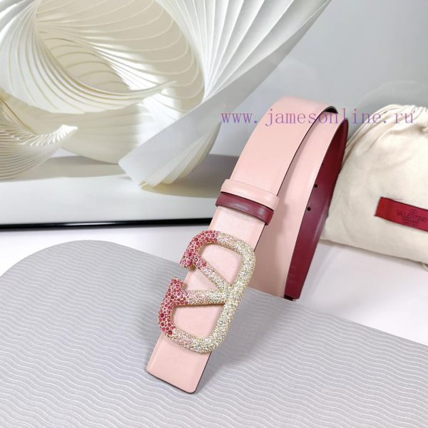 4.0cm Valentino new belt, double-sided top layer cowhide material, length 75.80.85.90.95.100 8mse9m2o - Image 3