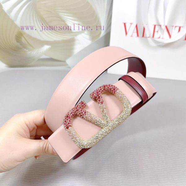 4.0cm Valentino new belt, double-sided top layer cowhide material, length 75.80.85.90.95.100 8mse9m2o - Image 5