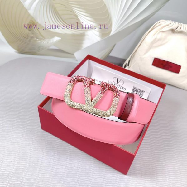 4.0cm Valentino new belt, double-sided top layer cowhide material, length 75.80.85.90.95.100 67ypx2xo - Image 6