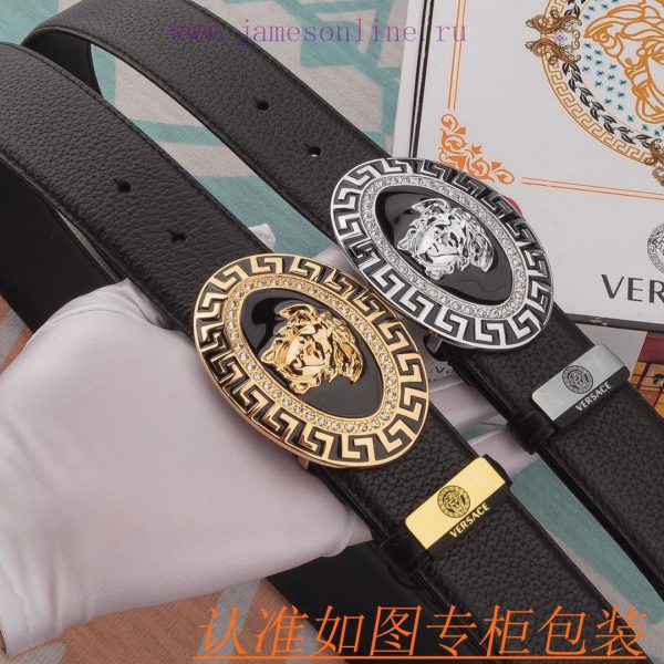 Belt belt Versace cowhide beltMen's belt material: 100% head layer cowhide belt, guaranteed a3nrj6nt