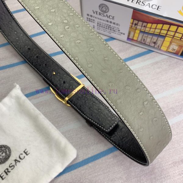 Versace. VersaceMaterial: Leather Belt with 100% Head Layer. The leather belt is guaranteed vbxbeem8 - Image 9
