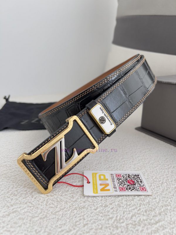 Jenny Ermenegido Zelma. Belt and beltPure steel material buckle, top layer cowhide buckle wi 98mdc0de - Image 3