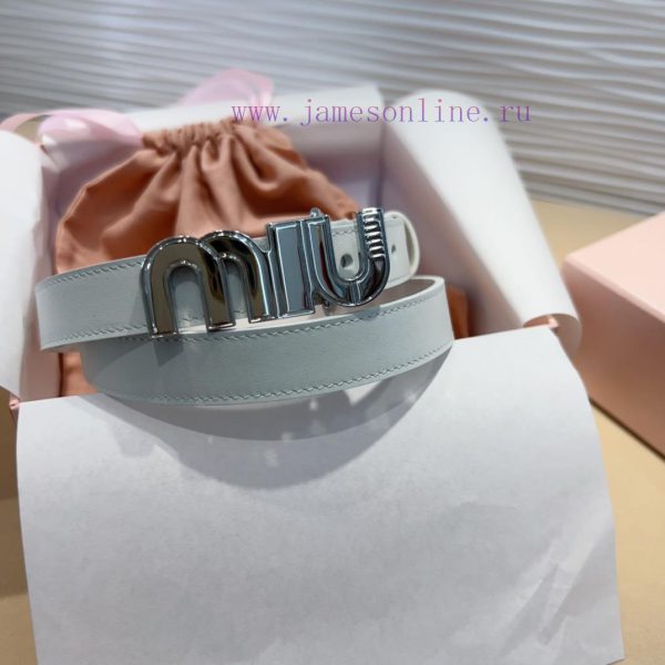 The Miu Miu leather belt is an ideal choice to enhance the unique style and tasteThe eye-cat j4k0d66h