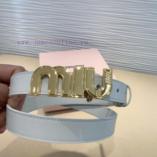 The Miu Miu leather belt is an ideal choice to enhance the unique style and tasteThe eye-cat 94w0gioa - Image 6