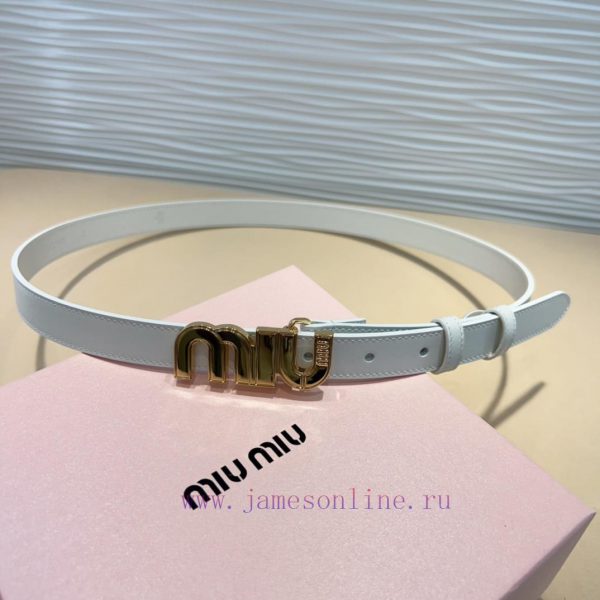 The Miu Miu leather belt is an ideal choice to enhance the unique style and tasteThe eye-cat 94w0gioa - Image 7