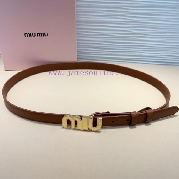 The Miu Miu leather belt is an ideal choice to enhance the unique style and tasteThe eye-cat uvstida9 - Image 8