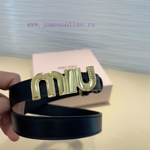 The Miu Miu leather belt is an ideal choice to enhance the unique style and tasteThe eye-cat mhkfhjo0 - Image 6