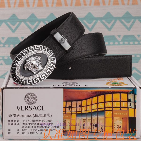 Belt belt Versace cowhide beltMen's belt material: 100% head layer cowhide belt, guaranteed g0343i1a