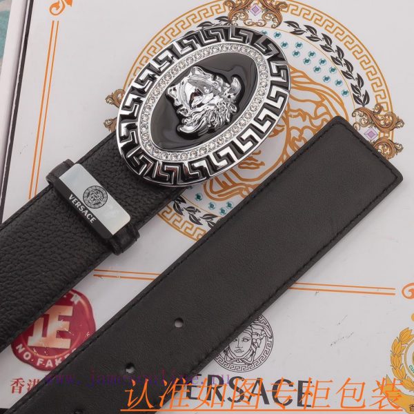 Belt belt Versace cowhide beltMen's belt material: 100% head layer cowhide belt, guaranteed 01hkqnke - Image 10