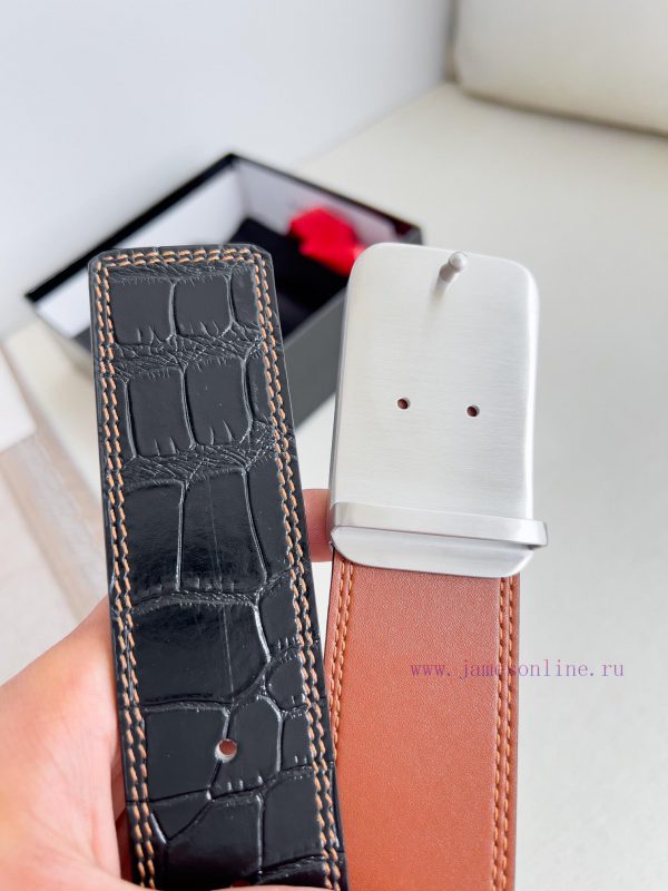 Givenchy GIVENCHY Belt ️ BeltBuckle, smooth buckle made of pure steel material, leather belt jnm1t45s - Image 6