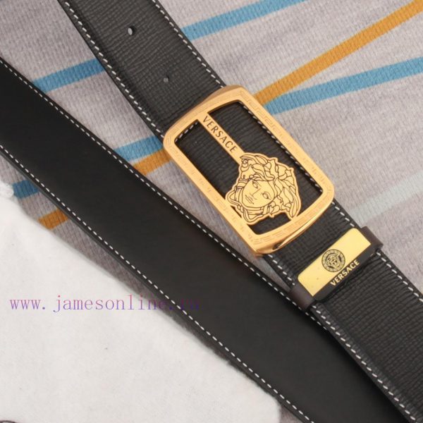 Belt belt Versace cowhide beltMen's belt material: 100% head layer cowhide belt, guaranteed 9isdchtx - Image 5