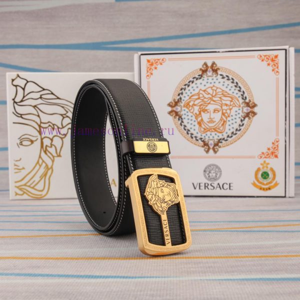 Belt belt Versace cowhide beltMen's belt material: 100% head layer cowhide belt, guaranteed 9isdchtx - Image 7
