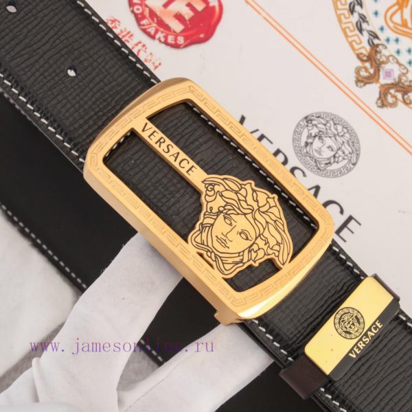 Belt belt Versace cowhide beltMen's belt material: 100% head layer cowhide belt, guaranteed 9isdchtx - Image 8