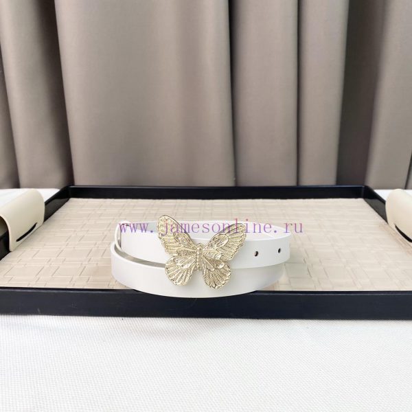 Dior 24 Early Spring New C D Buckle Brass 🦋 Cowhide belt classic forever 2.0cm j8mx8kjf - Image 4