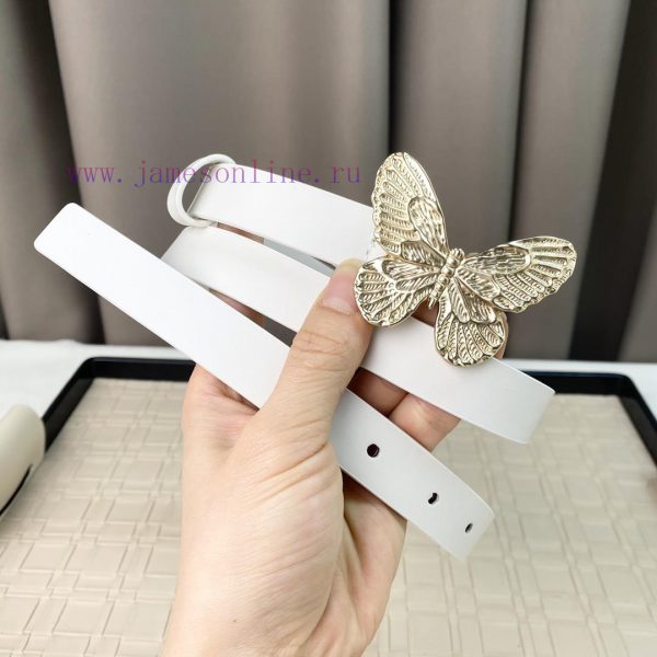 Dior 24 Early Spring New C D Buckle Brass 🦋 Cowhide belt classic forever 2.0cm j8mx8kjf - Image 6