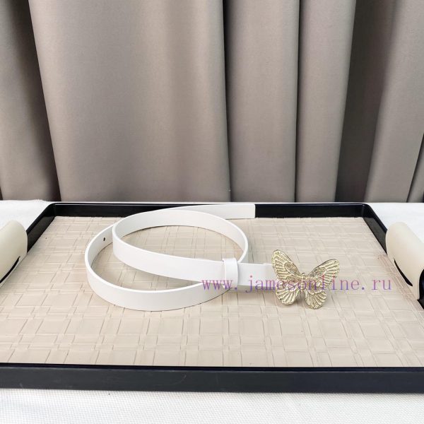Dior 24 Early Spring New C D Buckle Brass 🦋 Cowhide belt classic forever 2.0cm j8mx8kjf - Image 7