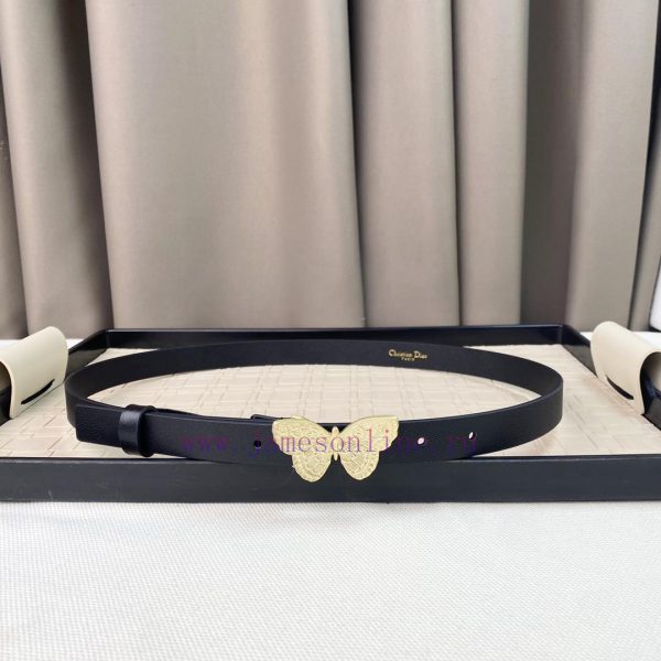Dior 24 Early Spring New C D Buckle Brass 🦋 Cowhide belt classic forever 2.0cm o0eckhr5