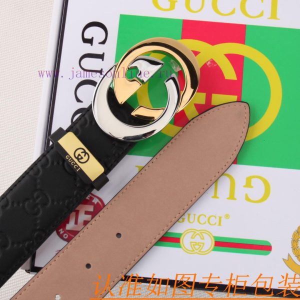 Belt and belt Gucci leather beltMen's belt material: 100% head layer cowhide belt, guarantee 9stlypz2 - Image 6