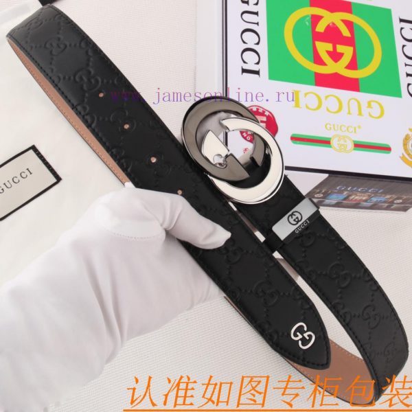 Belt and belt Gucci leather beltMen's belt material: 100% head layer cowhide belt, guarantee 98rkni1a - Image 7