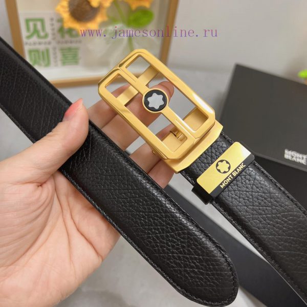 Montblanc Automatic BeltMaterial: Leather Belt with 100% Head Layer. The leather belt is gua zyter1ou - Image 4