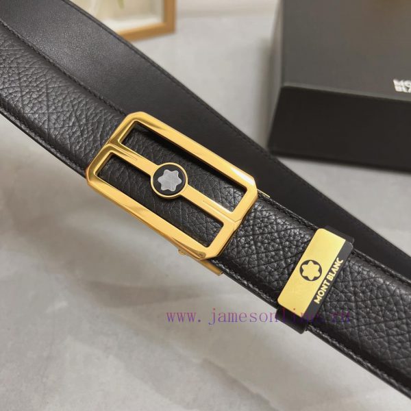 Montblanc Automatic BeltMaterial: Leather Belt with 100% Head Layer. The leather belt is gua zyter1ou - Image 7