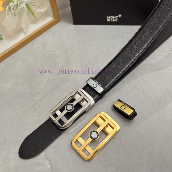 Montblanc Automatic BeltMaterial: Leather Belt with 100% Head Layer. The leather belt is gua zyter1ou - Image 10