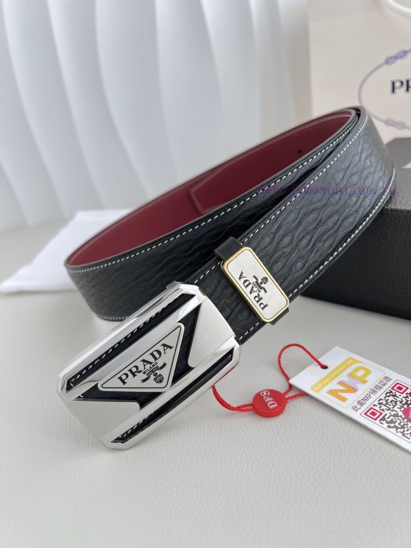 Prada PRADA ️ Belt and beltBuckle, classic pure steel material buckle, top layer cowhide, ph y0s51jto