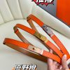 Hermes Women's BeltFull set of 1.8mm women's Kelly original imported leather K gold/platinum 7bs6x0z7