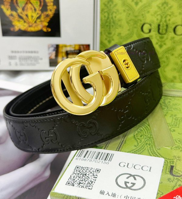 Belt Gucci Gucci automatic buckle-Belt replica Gucci The automatic belt series is made of 10 3y4y6fuz