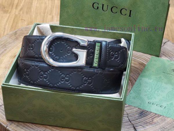 ￥ comes with a complete gift box Gucci. GucciFull set of 3.8cm imported calf leather embossi bkfvnchx - Image 3