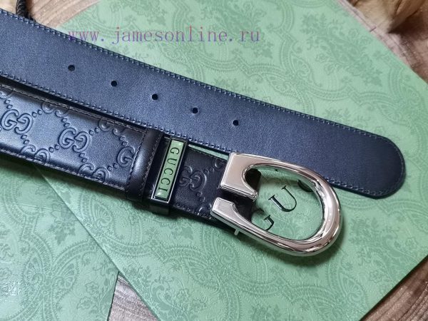 ￥ comes with a complete gift box Gucci. GucciFull set of 3.8cm imported calf leather embossi bkfvnchx - Image 4