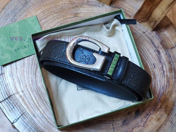 ￥ comes with a complete gift box Gucci. GucciFull set of 3.8cm imported calf leather embossi bkfvnchx - Image 6